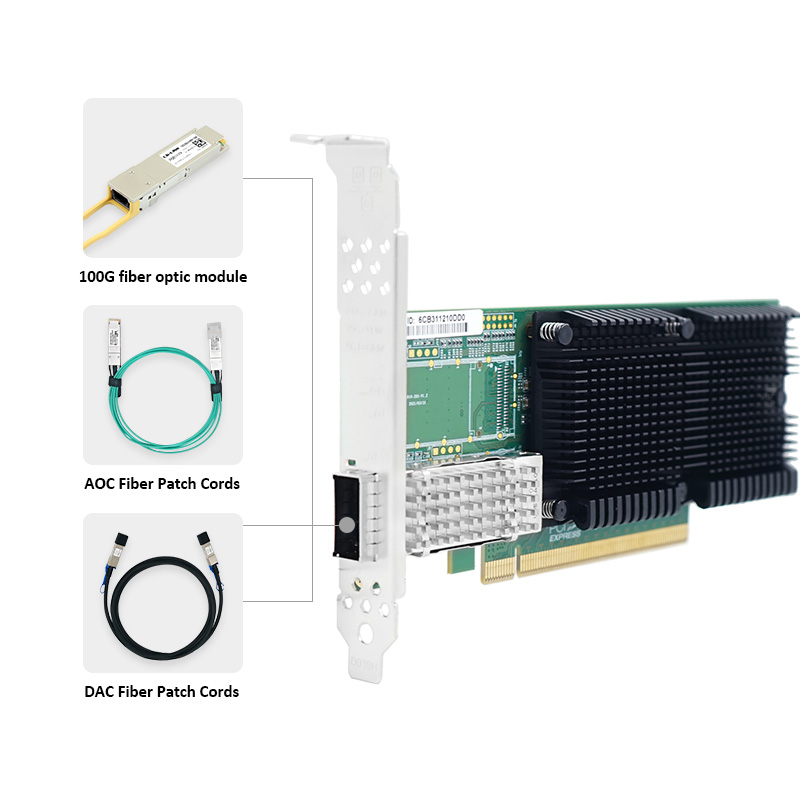 LR-LINK 1019PF-QSFP28 PCIe x16 - مراجعة 100Gbe Qsfp28 Network Card وسعره